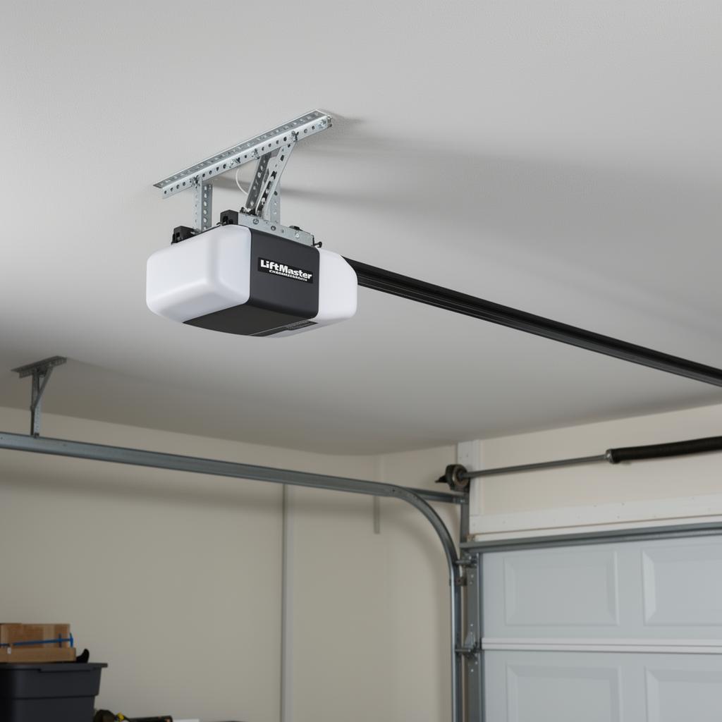 Modern garage door opener motor unit